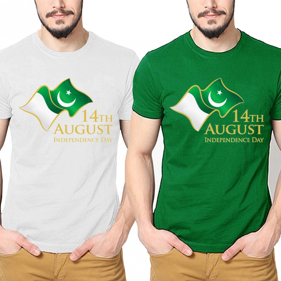 Buy any 1 : New 14 August Independence Day T- Shirt Deal - Design 3